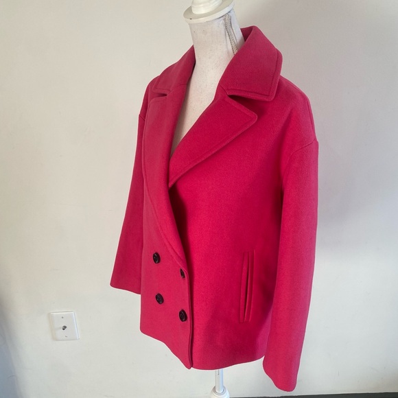 Express Womens Pink Peacoat Size Small New With Tags - Picture 4 of 8